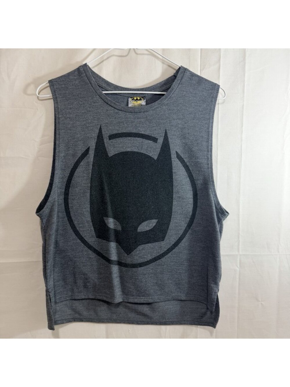 Batman Sleeveless Tank Top High Low Hem Size Med